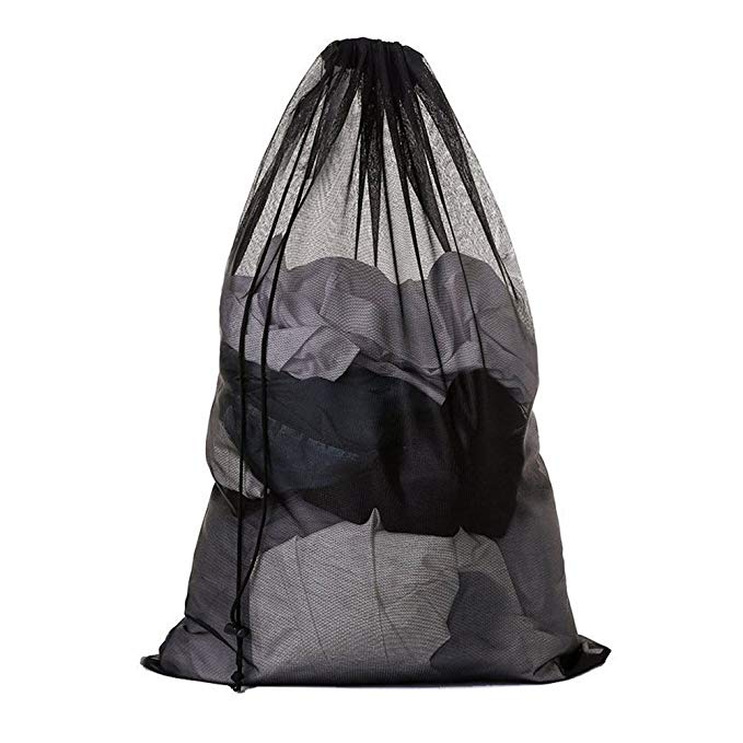 Meowoo 1 Pcs Large Laundry Bag with Drawstring Mesh Laundry Bag for Washing Machine