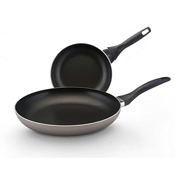 Farberware Dishwasher Safe Aluminum Nonstick 8-Inch and 10-Inch Skillets Twin Pack