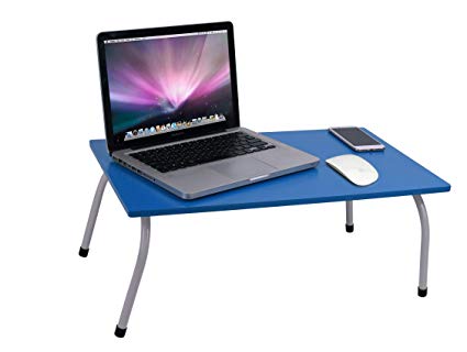 Maverick Multipurpose Laptop/Bed Table with Non-Skid Foldable Legs (Blue)