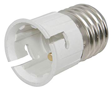 LAMP LIGHT SOCKET CONVERTER SCREW E27 -B22 BAYONET