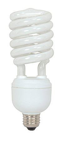 Satco S7336 40 Watt (150 Watt) 2600 Lumens Hi-Pro Spiral CFL Daylight White 5000K Medium Base 120 Volt Light Bulb