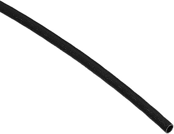 uxcell Insulation Braid Sleeve, 16.4Ft-4mm High TEMP Silicone Fiberglass Sleeve Black