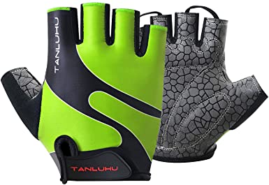 Tanluhu Cycling Gloves/Bike Gloves Half Finger Road Riding Gloves,Light Anti-Slip Shock-Absorbing Biking Gloves for Men and Women