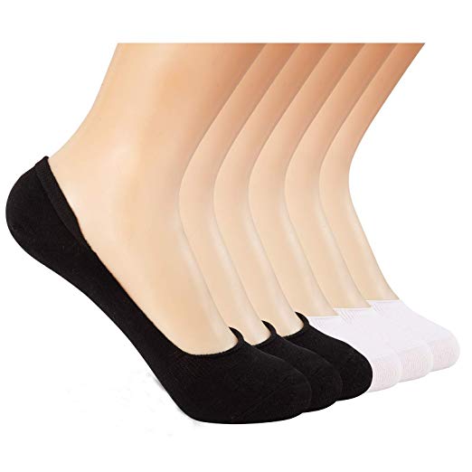 6~9 Pairs No Show Socks Men/Women Low Cut Invisible Non-Slip Liner Casual Loafer Boat Socks