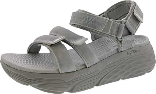 Skechers Women's Max Cushioning So Fresh Adjustable Hook and Loop Sandal