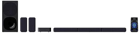 Sony HT-S40R Real 5.1ch Dolby Audio Soundbar for TV with Subwoofer & Wireless Rear Speakers, 5.1ch Home Theatre System & MHC-V13 Wireless Bluetooth Portable Party Speaker