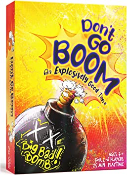 Don’t Go Boom Card Game - Popular Kids Games - Kid Stocking Stuffer Ideas - Card Games for Kids - Fun Childrens Games - Family Card Games - (2 - 6 Players) Ages 7