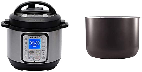 Instant Pot Duo Plus Mini 9-in-1 Electric Pressure Cooker, Sterilizer, Slow Cooker, Rice Cooker, 3 Quart, 13 One-Touch Programs & Ceramic Non Stick Interior Coated Inner Cooking Pot Mini 3 Quart