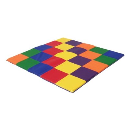 ECR4Kids SoftZone Patchwork Toddler Play Mat Multicolored