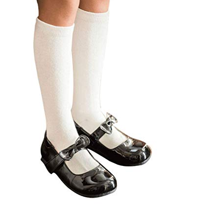 COTTON DAY 3 Pack Boys & Girls School Uniform Cotton Knee High Socks