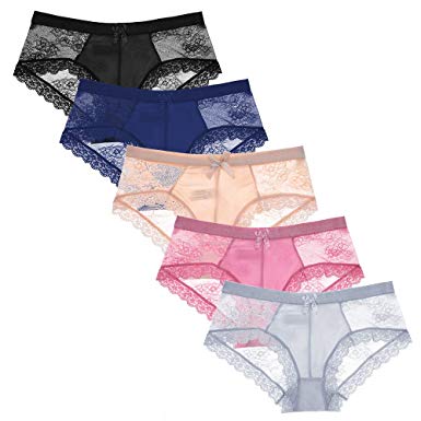 SPFAS Women's Lace Panties Sexy Cotton Thong Underwear