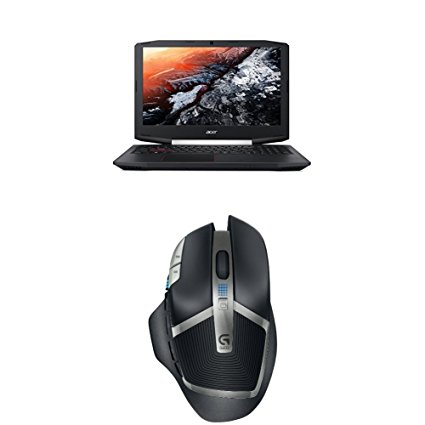 Acer Aspire VX 15 Gaming Laptop, 7th Gen Intel Core i5, NVIDIA GeForce GTX 1050 Ti, 15.6 Full HD,16GB DDR4, 256GB SSD, VX5-591G-54VG and Logitech G602 Gaming Wireless Mouse with 250 Hour Battery Life