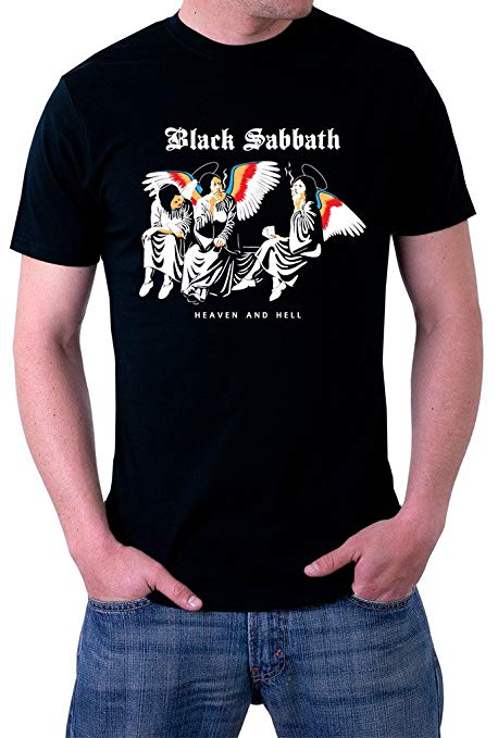 Black Sabbath Heaven And Hell Ozzy Dio Logo Men's T-Shirt