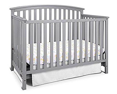 Graco Freeport 4-in-1 Convertible Crib, Pebble Gray