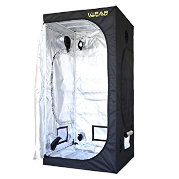 VIPARSPECTRA 36"x36"x72" Reflective 600D Mylar Hydroponic Grow Tent for Indoor Plant Growing