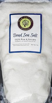 Your Natural Planet Dead Sea Salt-5lb Bag Fine Grain-100 Pure Bath Salt-For Psoriasis Eczema Arthritis Dermatitis Acne Dry Skin Dandruff and other skin disorders High Mineral Content For Cleansing and Detoxifying Relaxes Skin and Muscles