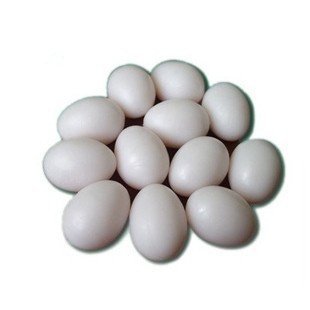 Easter Eggs Wooden Fake Eggs 9 Pieces -White Color by SallyFashion