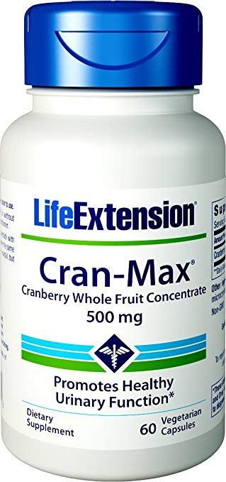 Life Extension Cran-Max 500 Mg, 60 Vegetarian Capsules