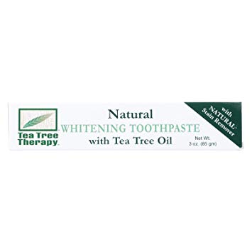 Tea Tree Therapy Natural Whitening Toothpaste, 3 Ounce (2-Pack)