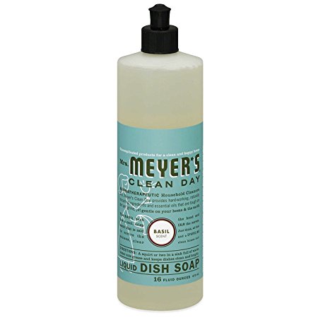 Mrs. Meyer's Clean Day Liquid Dish Soap - 16 oz - Basil - 2 pk