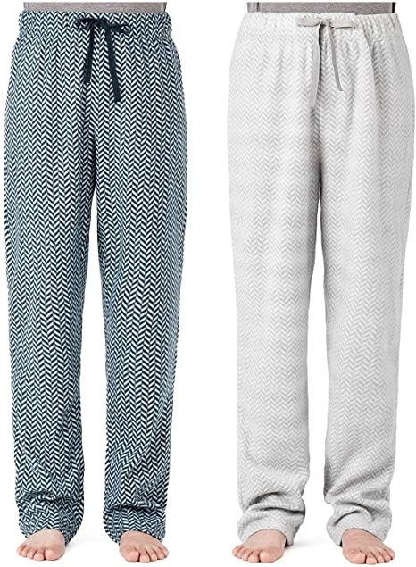 SOVA Women's 2-Pack Ultra Comfy Relaxed Fit Micro Fleece Ladies Pajama Pants (2 pcs Set)