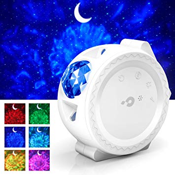 Star Night Light Projector, 3-1 LED Sky Projection Lamp Moon/Star/Cloud Touch&Voice Control Laser Christmas Projector Light for Kids, Bedrooms, Game Rooms, Home Theatre, Holidays, Party