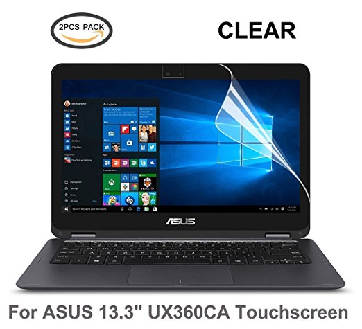 [2PCS PACK]ASUS ZenBook Flip UX360CA Screen Protector, CaseBuy Clear Glossy Whole Screen Protector Skin for ASUS ZenBook Flip UX360CA 13.3-inch Touchscreen, 2-Piceces/Pack