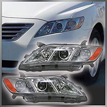 Headlights Headlamps Left & Right Pair Set for 07-09 Toyota Camry US Models