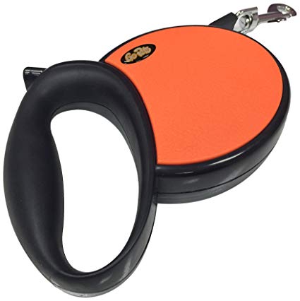 GoPets Retractable Leash, 45-Pound/13-Feet, Orange, 1-Pack