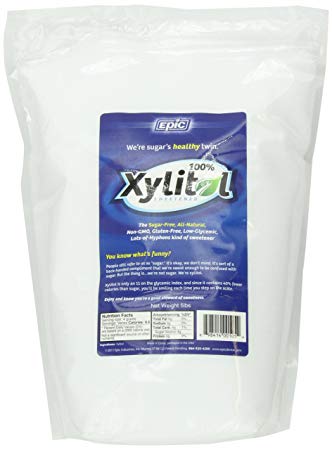 Epic Dental 100% Xylitol Sweetener Pouch, 5 Pounds