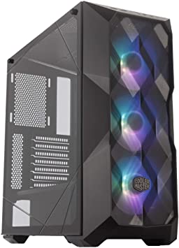 Cooler Master MasterBox TD500 Mesh Airflow ATX Mid-Tower w/E-ATX Support, Polygonal Mesh Front Panel, Crystalline Tempered Glass & 3 ARGB Fans w/Controller (MCB-D500D-KGNN-S01)