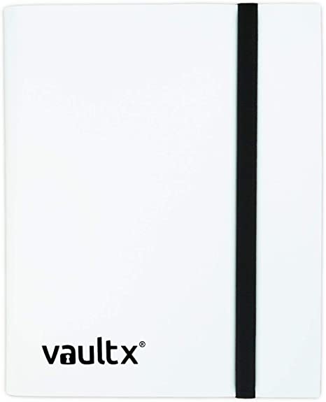 Vault X Binder - 9 Pocket Trading Card Album Folder - 360 Side Loading Pocket Binder for TCG (White)