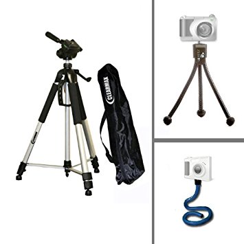 Home and Travel Photo Kit. Mini Tripo   Flex. Monopod and Tripod for Canon Rebel T1i (500D), Rebel T2i (550D) Camera