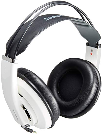 Superlux HD681 EVO Studio Headphones - Semi Open for Recording, Monitoring, DJ, Gaming - white