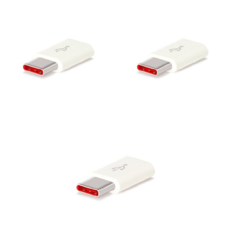 GF Pro High Quality USB-C to Micro USB ConverterAdapterConnector for NokiaLumiaNexus USB-C3pk