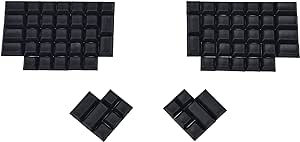 YMDK DSA Profile PBT Blank Keycap Set for Ergo Ergodox Planck Preonic Lily 58 Keyboard