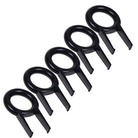 BCP 5pcs Black Color Key Puller Keycap Puller /Key Cap Remover for Mechanical Keyboard