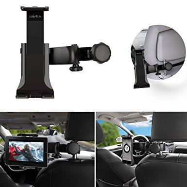 Car ipad holder,Wietus Car Headrest ipad Mount Holder with 360°Adjustable Rotating Car Back Seat Headrest Mount Holder for Tablets,iPad,Galaxy Tab, Note,ebook,Samsung Galaxy,Motorola Xoom, iphone, LG and the devices and tablet between 3.5 ~10 inches