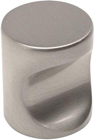 10 Pack - Cosmas 3312SN Satin Nickel Contemporary Cabinet Hardware Finger Pull - 3/4" Diameter