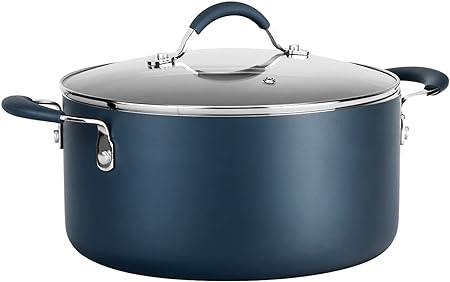 NutriChef Dutch Oven Pot with Lid - Non-Stick High-Qualified Kitchen Cookware with See-Through Tempered Glass Lids, 5 Quart (Works with Models: NCCW14SBLU & NCCW20SBLU) - NutriChef NCCW14SBLUDOP