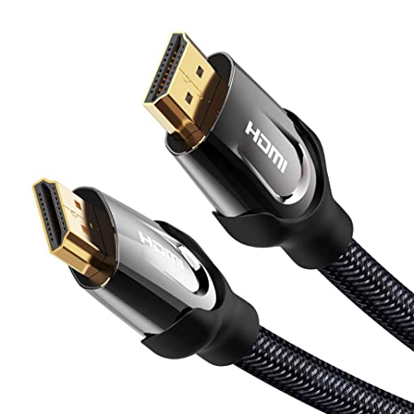 Vention 4K HDMI Cable HDMI 2.0 Cable High Speed 18Gbps,Nylon Braided,Support 3D 1080P,Ethernet and Audio Return (ARC) Compatible for Xbox 360, Playstation 3/4,Apple TV,DVD(3Ft/1m)