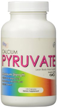 Calcium Pyruvate Fat and Calorie Burner Supplement 120 Capsules