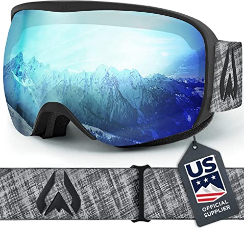 Wildhorn Cristo Ski Goggles OTG-100% UV Anti-Fog, Anti-Scratch-US Ski Team Official Supplier- Snow Goggles Men, Women & Youth