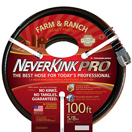 Apex 8846 -100 NeverKink Series 4000 Farm and Ranch-Pro Hose, 5/8-Inch by 100-Feet