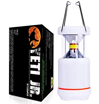 Internova Junior Monster Camping Lantern - Ultra Bright Unique Glow Mode with ARC 360 Degree LED - Backpacking - Hiking - Home - (Himalayan White)