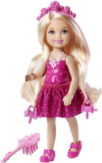 Barbie Endless Hair Kingdom Chelsea Doll, Pink