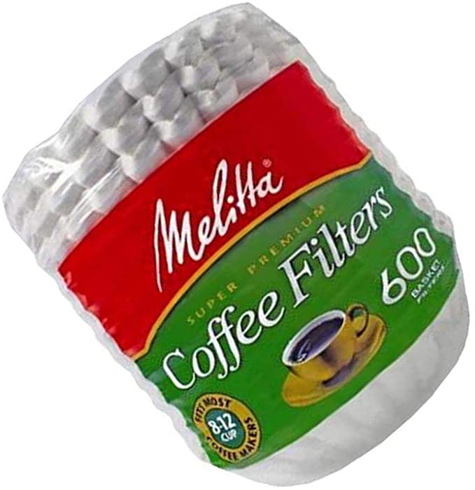 Melitta Coffee Filters, Basket, 8-12 Cups, White (Pack of 600)