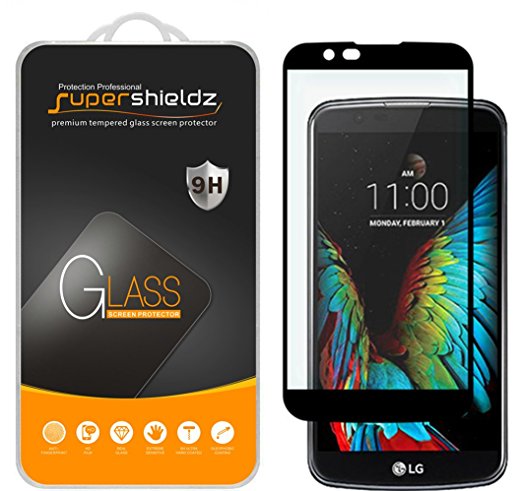 Supershieldz for LG Premier LTE Tempered Glass Screen Protector, [Full Screen Coverage] Anti-Scratch, Bubble Free, Lifetime Replacement Warranty  (Black)