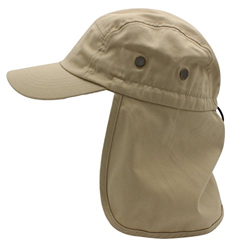 Top Level Premium Fishing Sun Cap by Unisex Wide Brim Adjustable Sun Hat - With Ear & Neck Side Protection Flap - Perfect For Fishing, Hunting, Camping, Hiking & Other Outdoor Activities