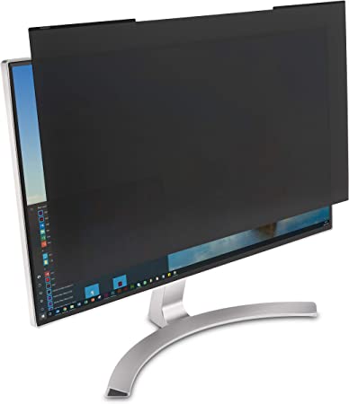 Kensington MagPro 27 Inch Magnetic Computer Privacy Screen for Desktop, Removable 16:9 Computer Privacy Filter, Anti-Glare Blue Ray Reduction, Compatible with Slim Bezel Monitors (K58359WW)